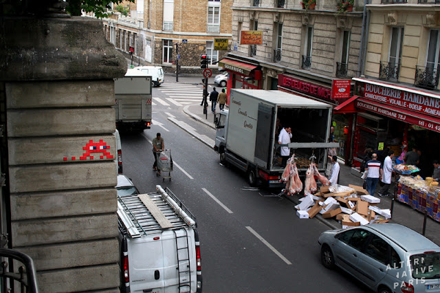 streetart, graffiti, Paris, Space Invader