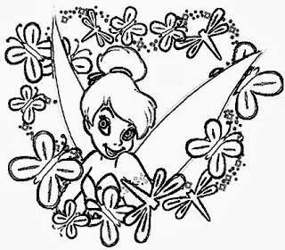 Tinkerbell Christmas Coloring Pages For Kids 4