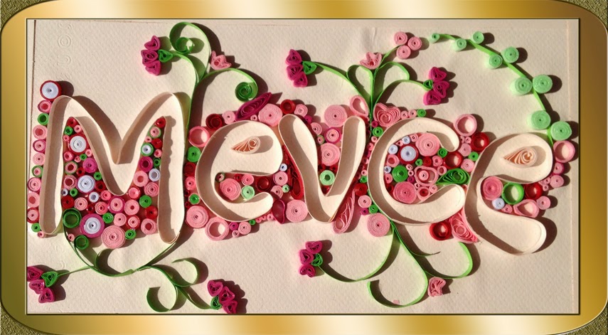 Mev Ce Quilling Kagit Telkari