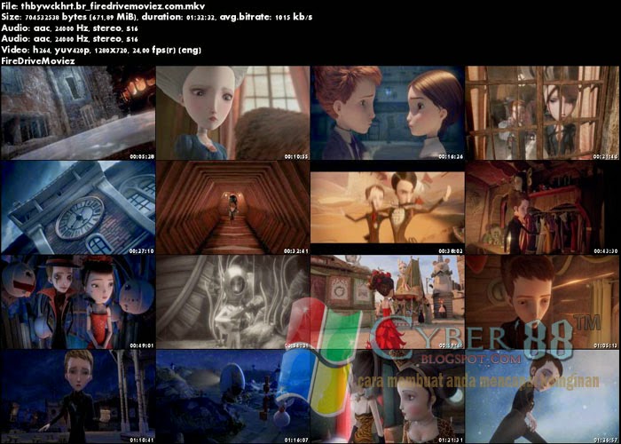 Download The Boy with the Cuckoo-Clock Heart (2013) BluRay 720p + Subtitle Indonesia
