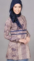 model baju batik kerja kantor model baju batik wanita modern 2013