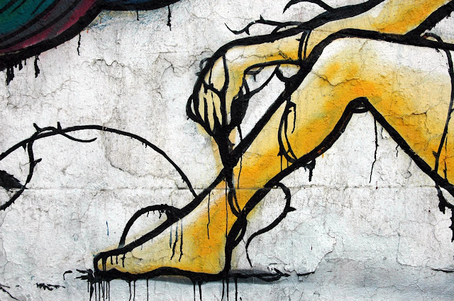 street art and graffiti on the street exposicion, santiago de chile