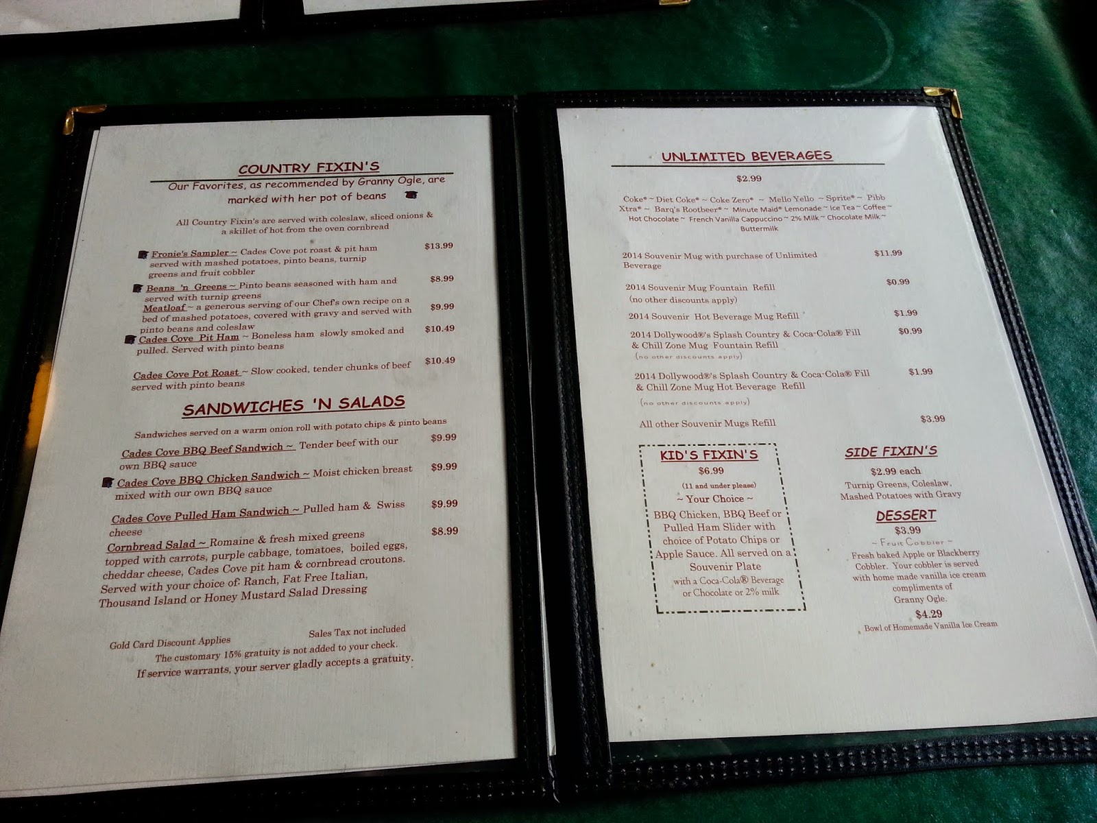 Whats Good Around Here Granny Ogle's Ham 'n' Beans at Dollywood