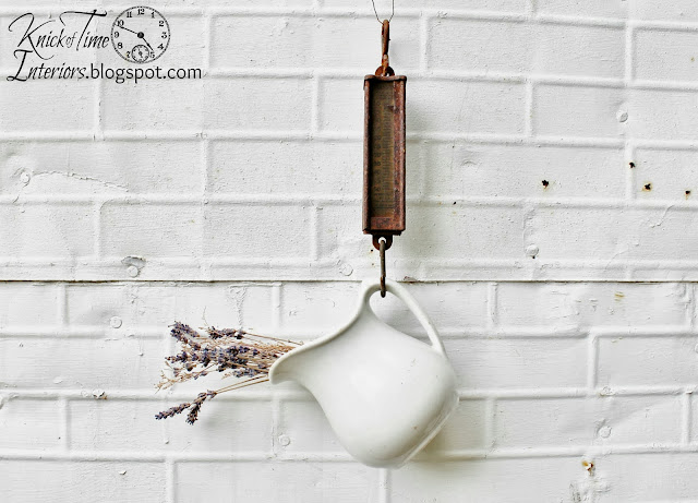 Antique Hanging Scale via KnickofTimeInteriors.blogspot.com