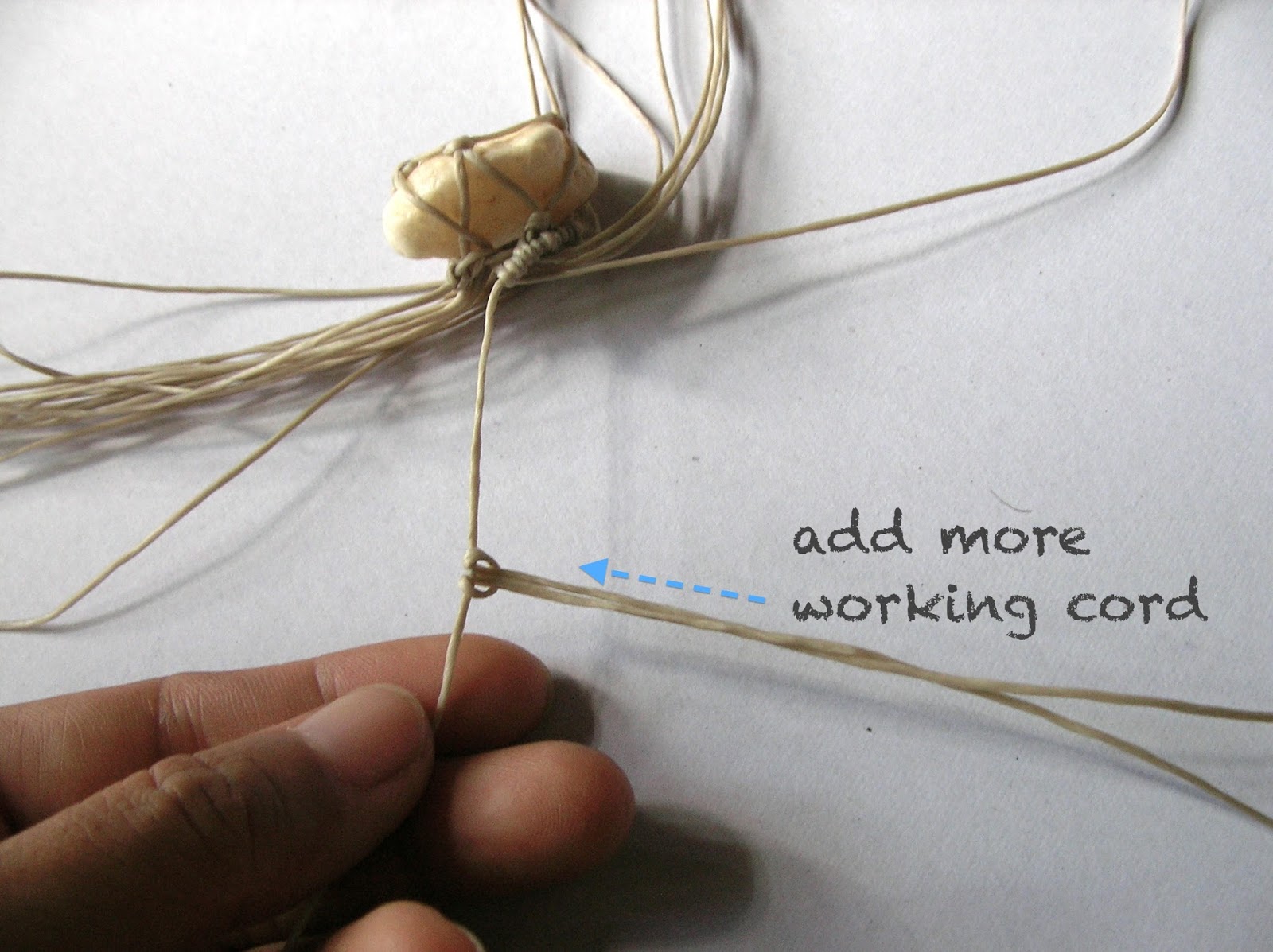 Ecocrafta Macrame Macrame wrapping Spiral wrapping