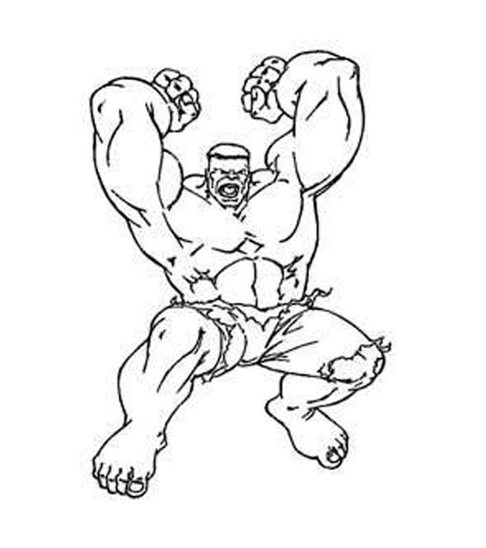 12 Free Printable The Hulk Coloring Pages title=