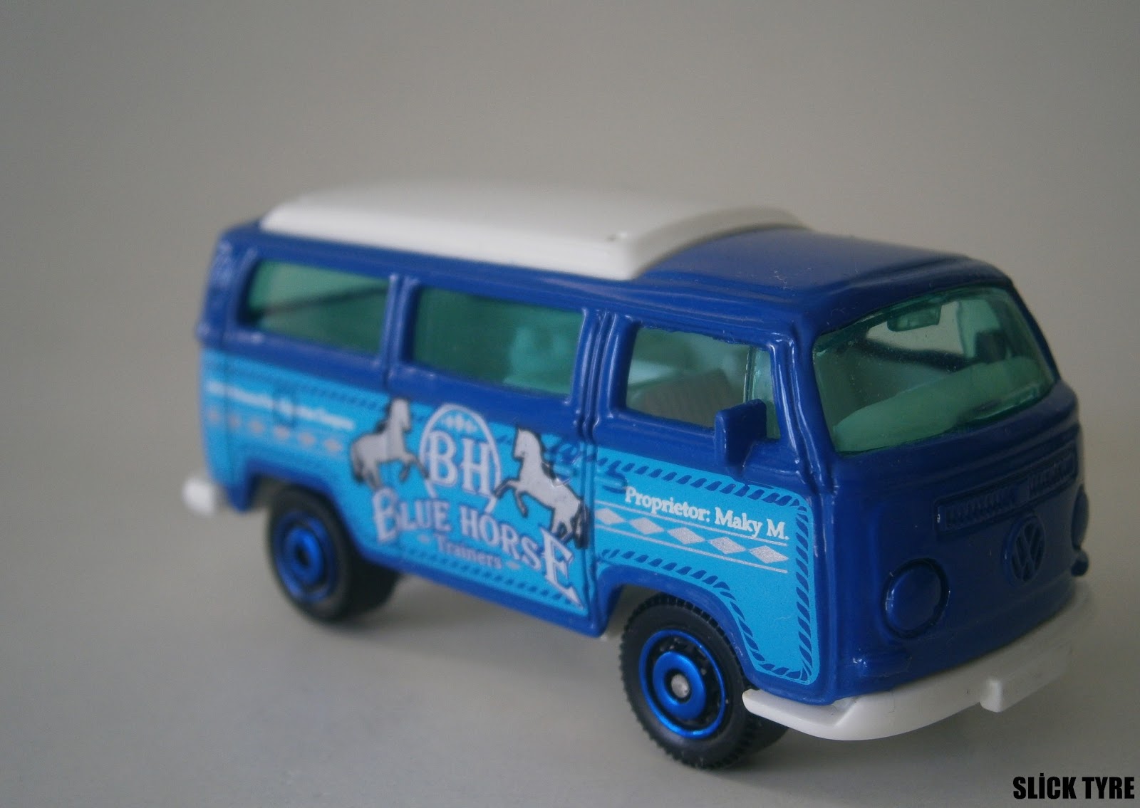 Slick Tyre Diecast Car Collection MATCHBOX Volkswagen T2 BUS Blue