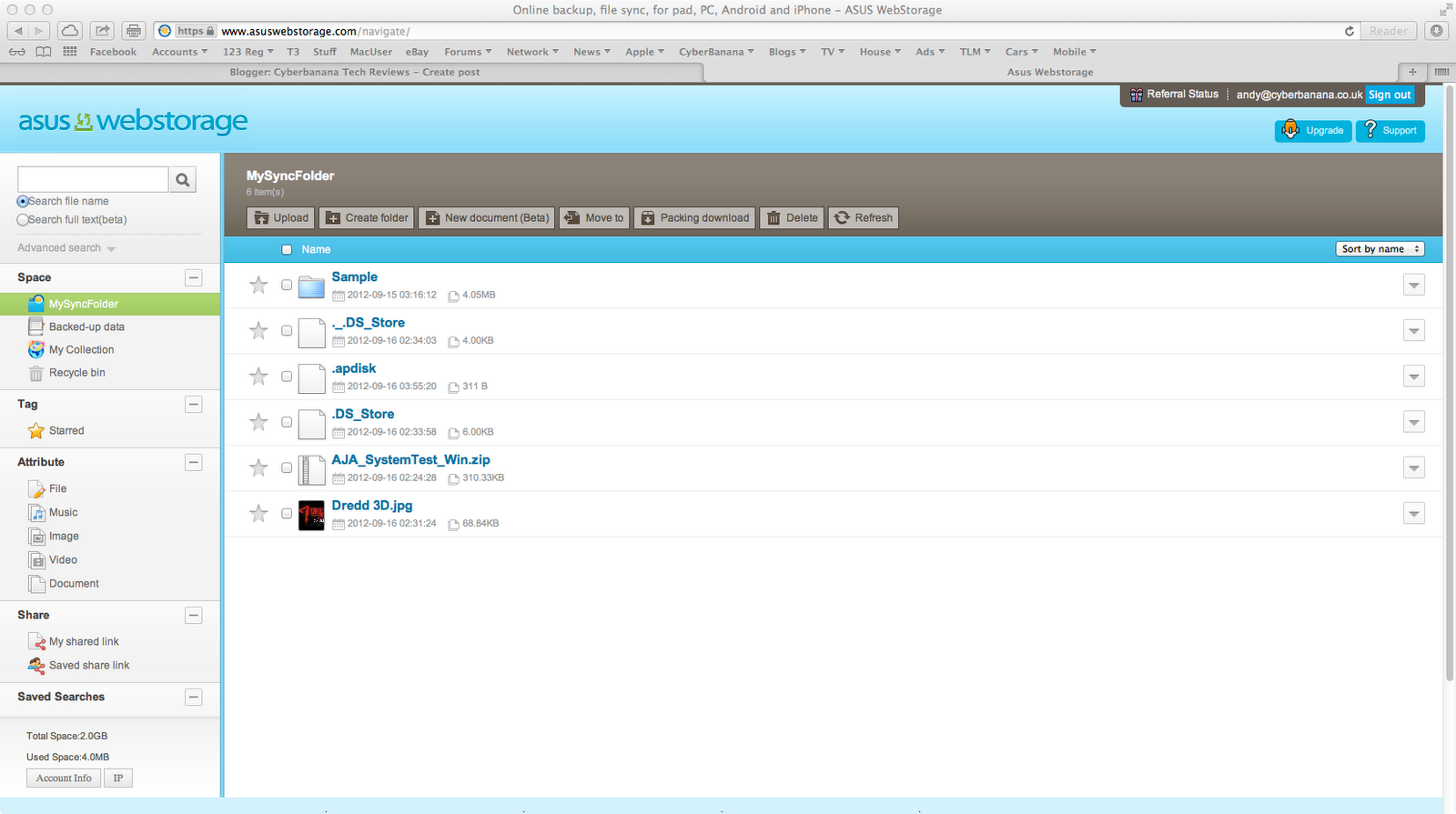 Cyberbanana Tech Reviews Using Asus AiCloud and Smart Sync