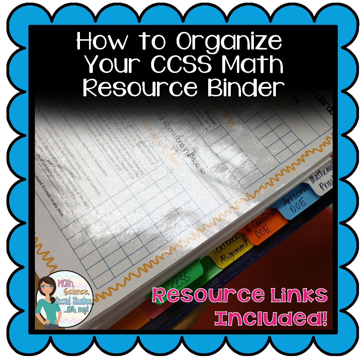 Math, Science, Social Studies......Oh, my! Classroom Organization Common Core Math Binder