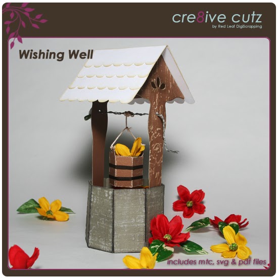 Cre8ive Cutz 3d Svg Cutting Files For Electronic Cutting Machines Wishing Well Svg Cutting File