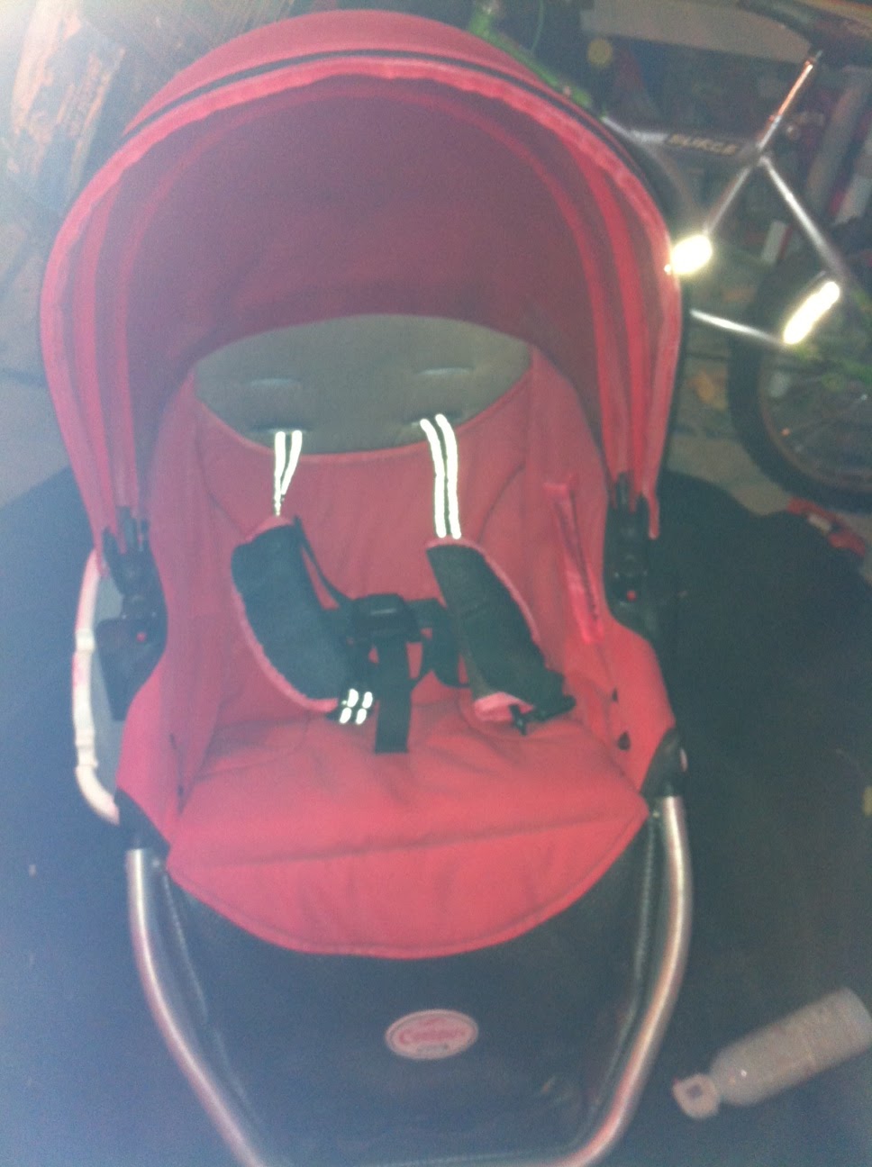 Freckle Face Girl Painting Fabric {A sunfaded stroller} The Busy Momma's Guide