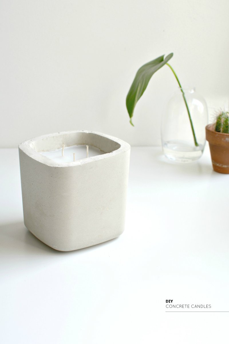 DIY concrete candles | BURKATRON