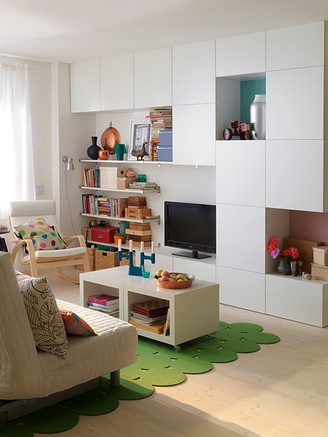 10 consejos para decorar salones pequeños Alfombras de salón ikea