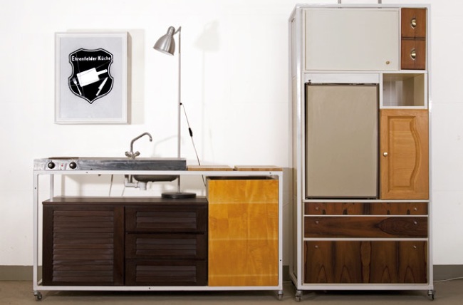 Una cocina reciclada, hecha con trozos de otros muebles | FUSSHIONH