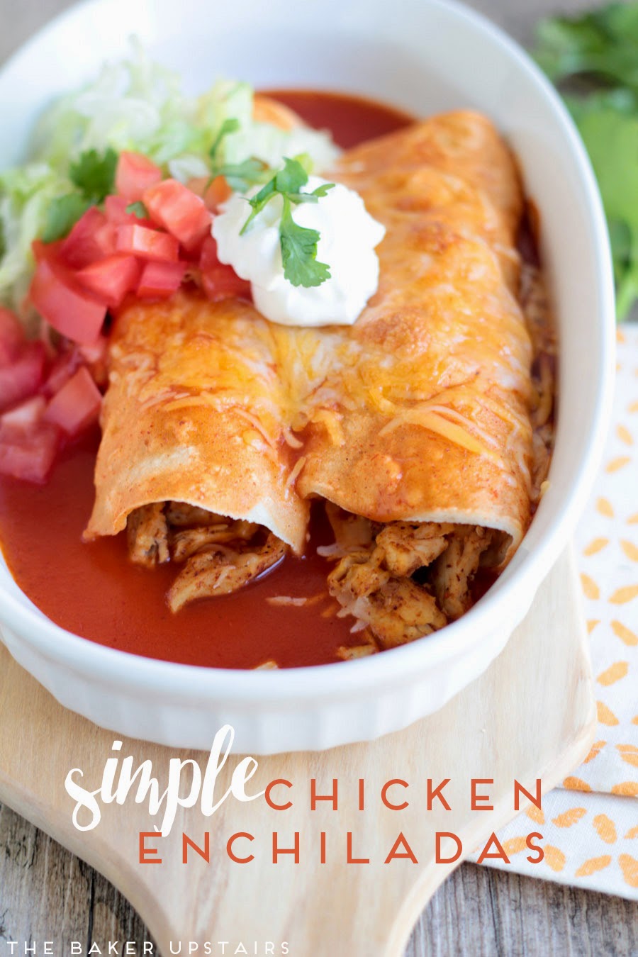 Simple chicken enchiladas The Baker Upstairs Bloglovin'