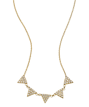 Look for Less: Sachi Multi Triangle Necklace as seen on Jamie Chung