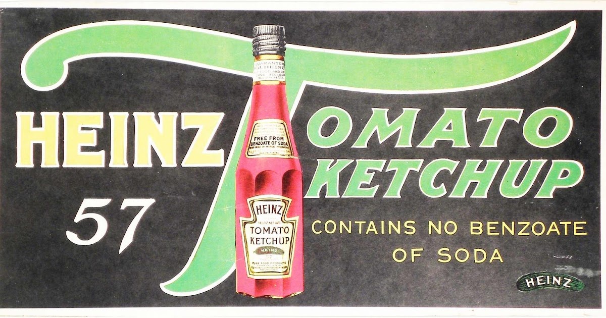 Old Glass Bottles and Items of Antiquity Heinz 57 Tomato Ketchup