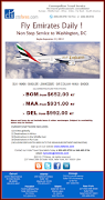 Fly Emirates Daily. Non Stop service to Washington D.C. (fly emirates daily)