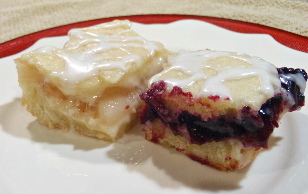 Aunt Peg's Recipe Box Glazed Fruit Pie Bars