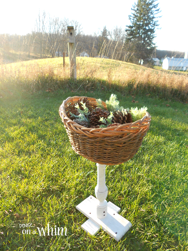 Basket Pedestal Stand from Denise on a Whim