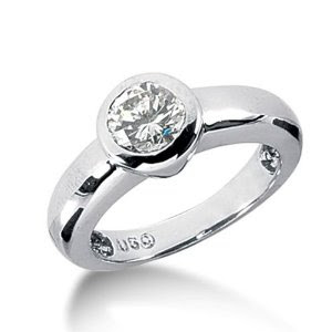 Bezel Set Engagement Rings