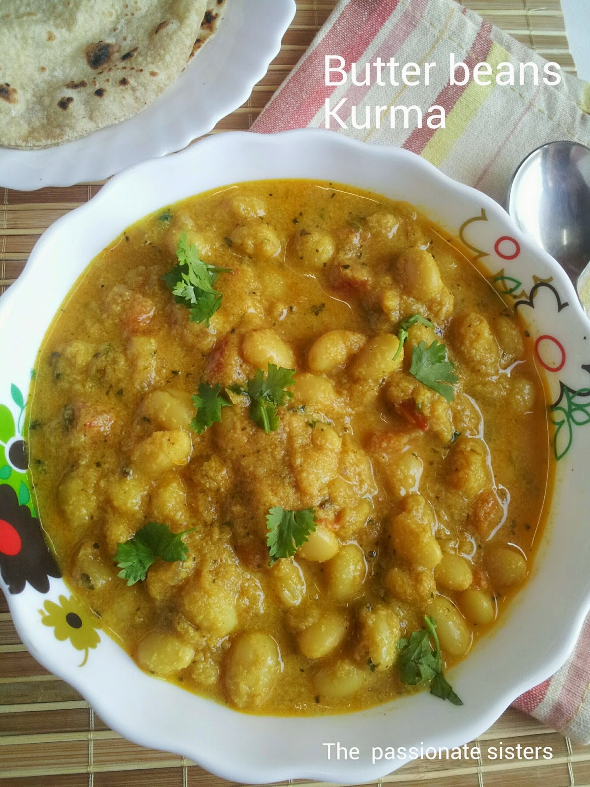 The Passionate Sisters Butter Beans Kurma ( Gravy )