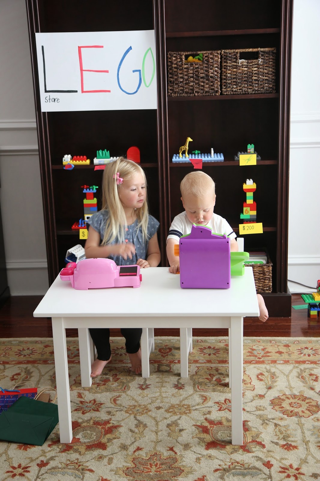 Toddler Approved! Pretend Play Toy Store with LEGO Bricks