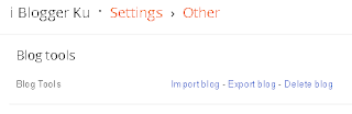 import blog dan eksport blog