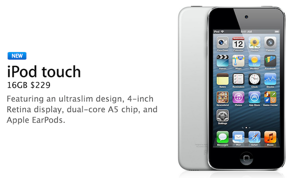 Apple Launches New 16GB iPod Touch Without iSight Camera For $229