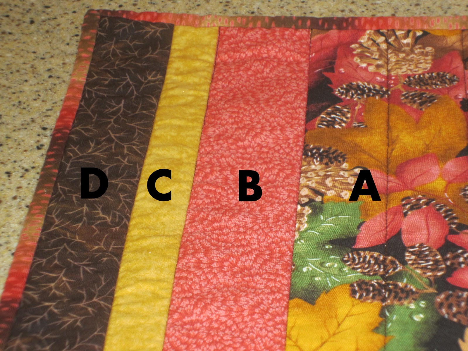 My Patchwork Quilt FALL QUILTED PLACEMATS