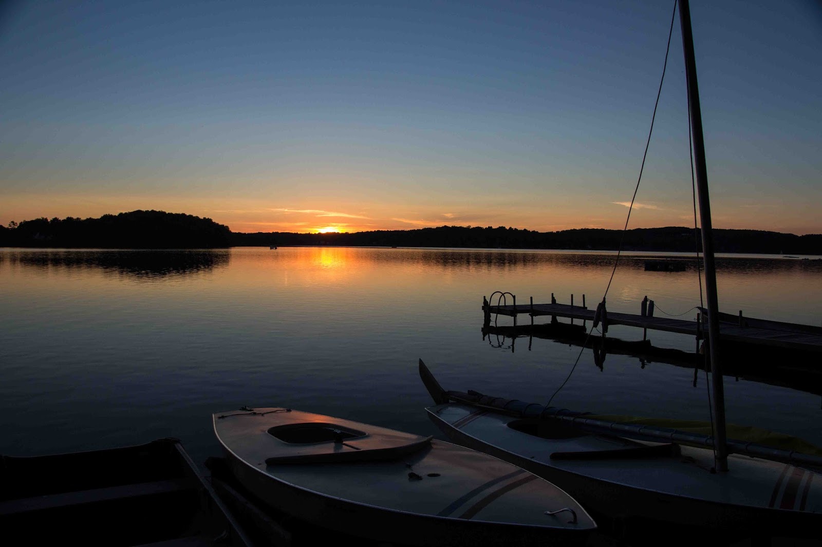 The Garden of Needles Relaxing on Galway Lake