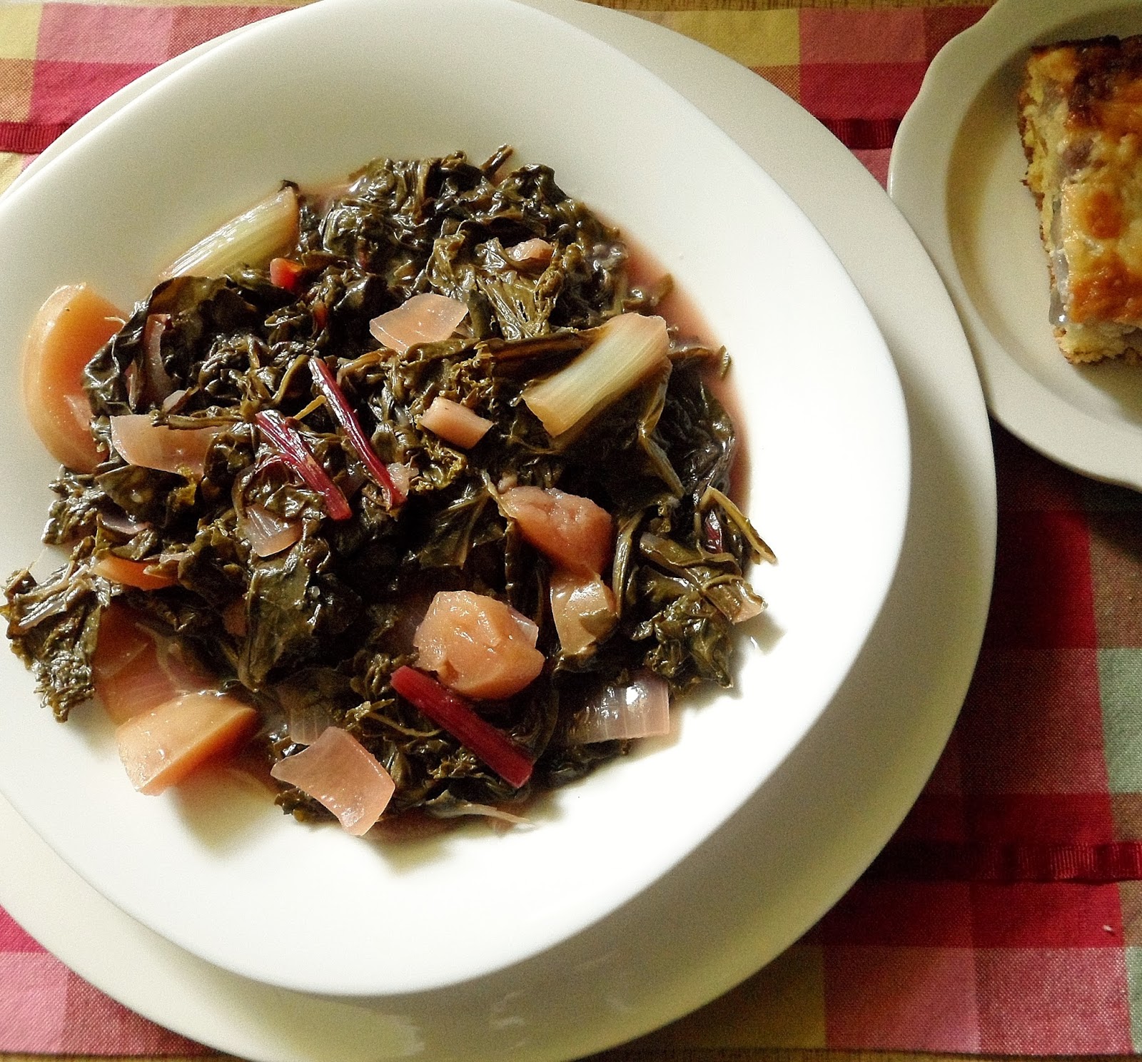 Sage Trifle Braised Greens with Apples