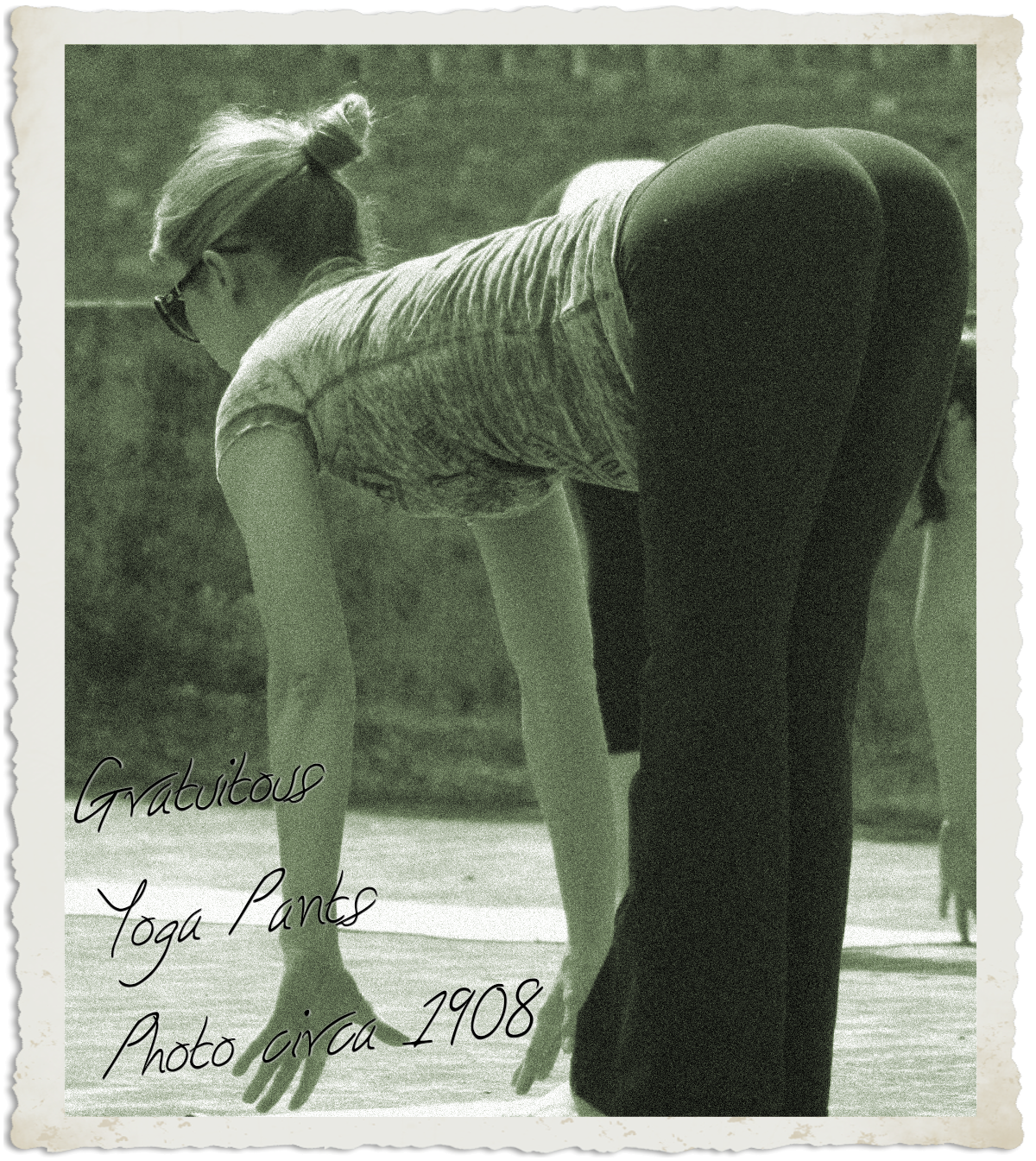 Gratuitous Yoga Pants Photo circa 1908