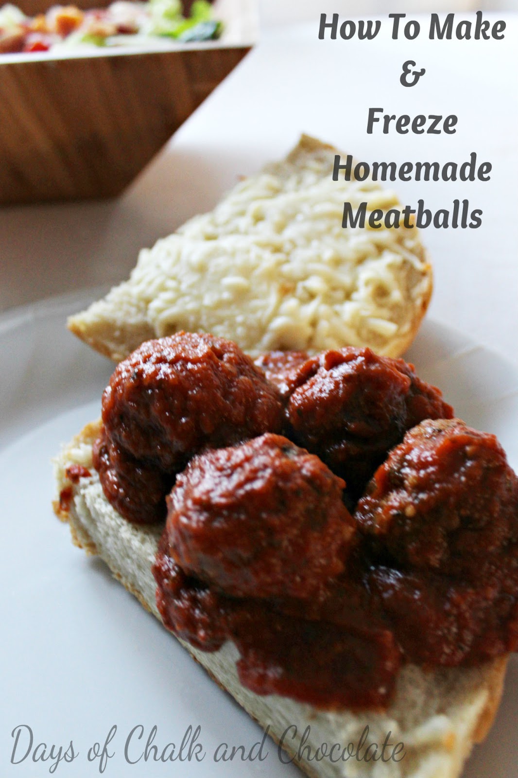 How to Make and Freeze Meatballs Days of Chalk and Chocolate