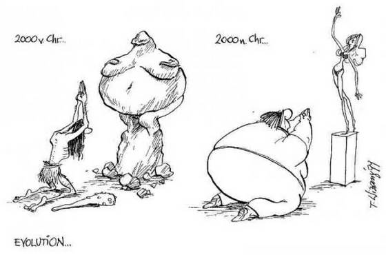 Funny Evolution Cartoon