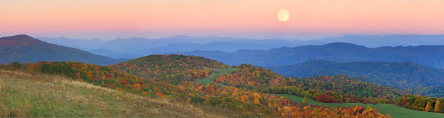 Sunset over Max Patch in autumn Sunset over Max Patch in autumn