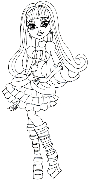 Monster High Coloring Pages Printable Free