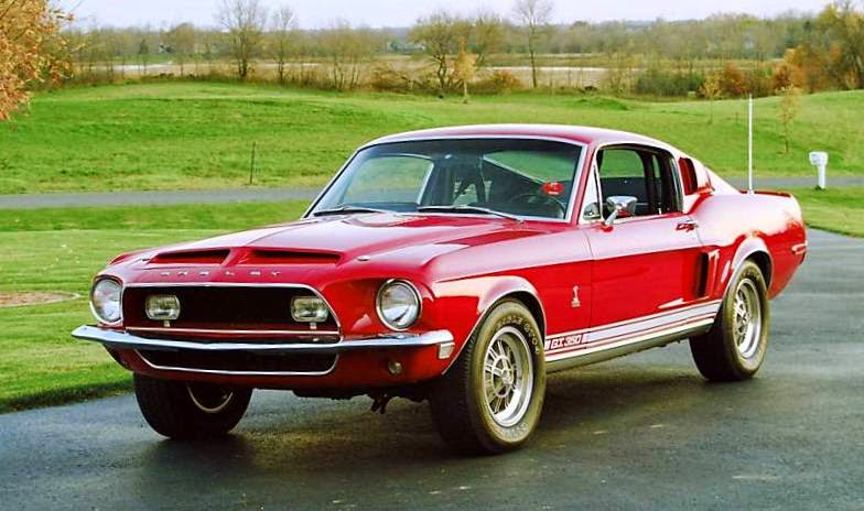 1968 Red Shelby Mustang