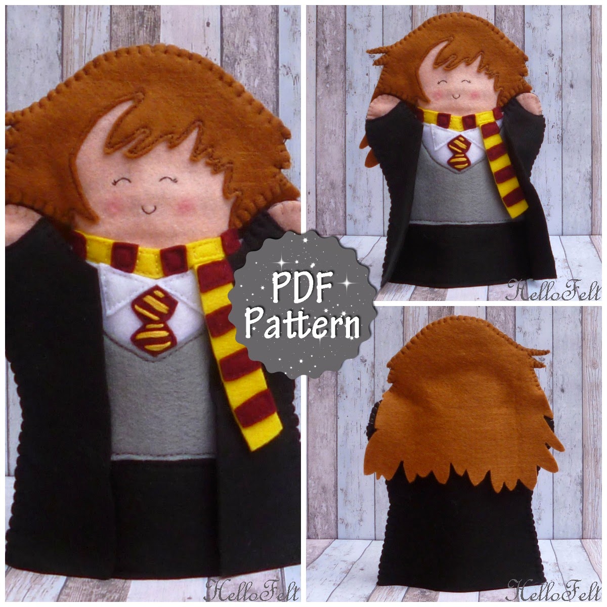 Hello Felt Títeres para mano de Harry Potter / Harry Potter Hand Puppets