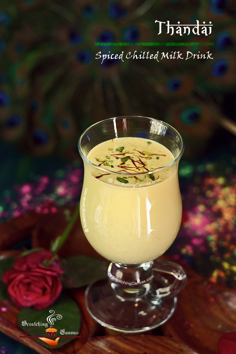 Recipe Thandai Sardai Spiced Chilled Almond Milk Drink Holi Recipes Scratching Canvas