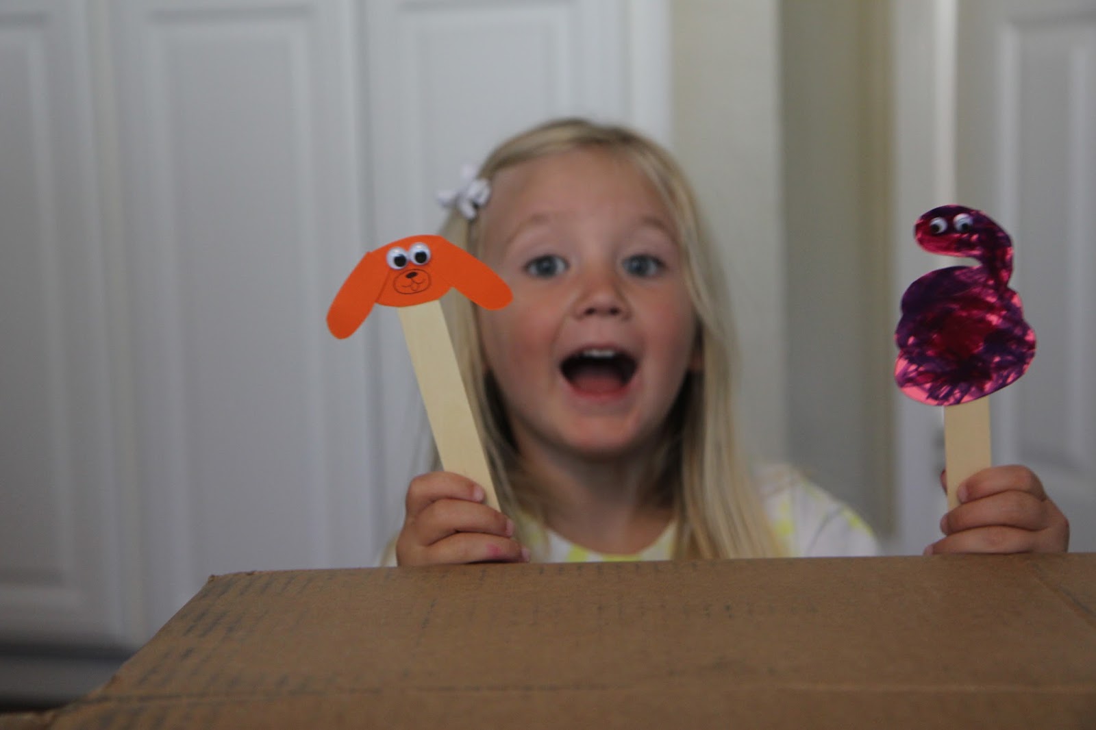 Toddler Approved! Craft Stick Pet Puppets for Kids