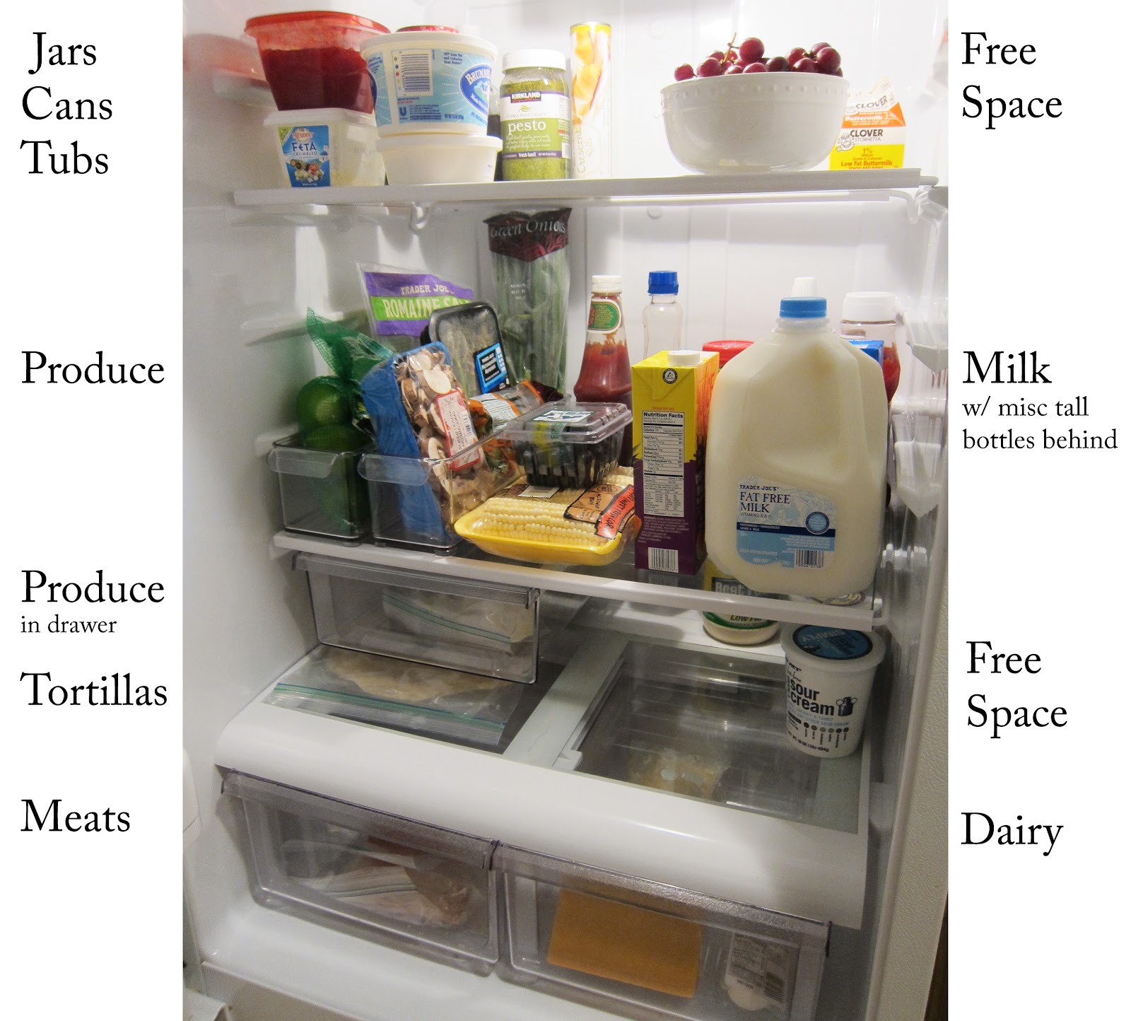 Make It Simple (4) Refrigerator Organization