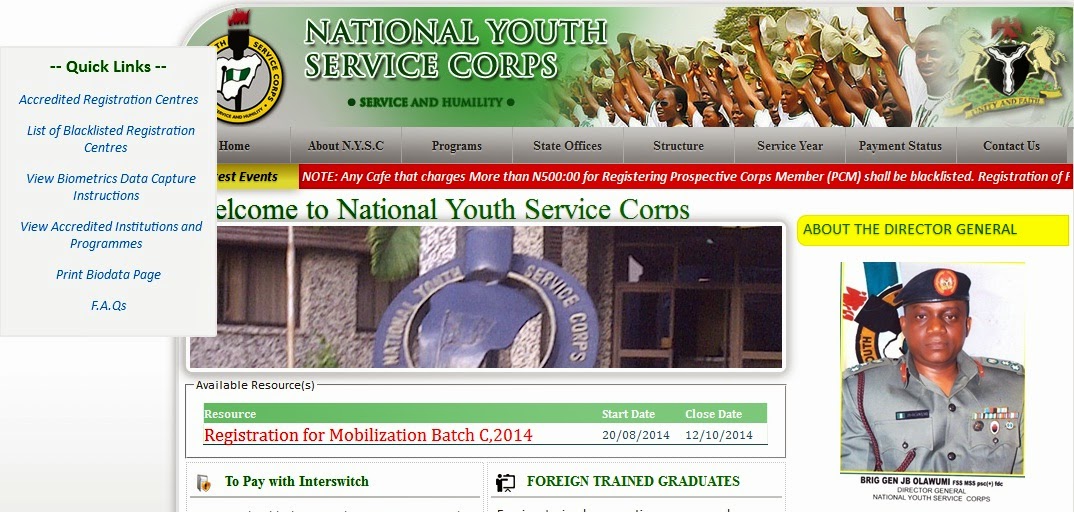 NOUN UNIVERSITY PORTAL TMA SOLUTIONS NYSC Online Registration Issues