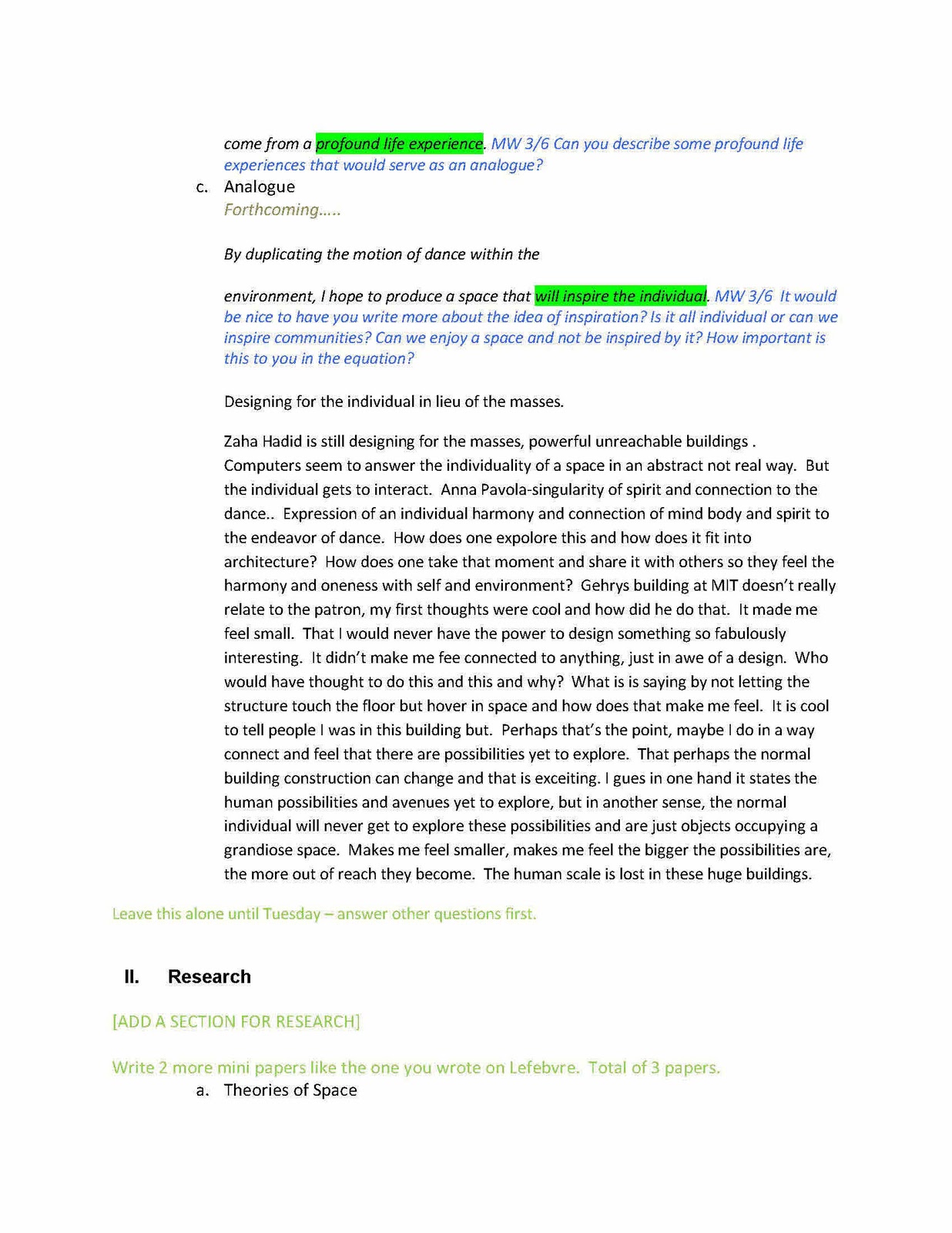 Dissertation proposal preparation