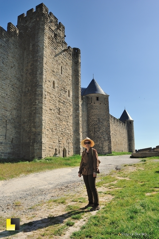 Valérie Blachier visite les lices de la cité de Carcassonne Valérie Blachier visite les lices de la cité de Carcassonne photo pascal blachier