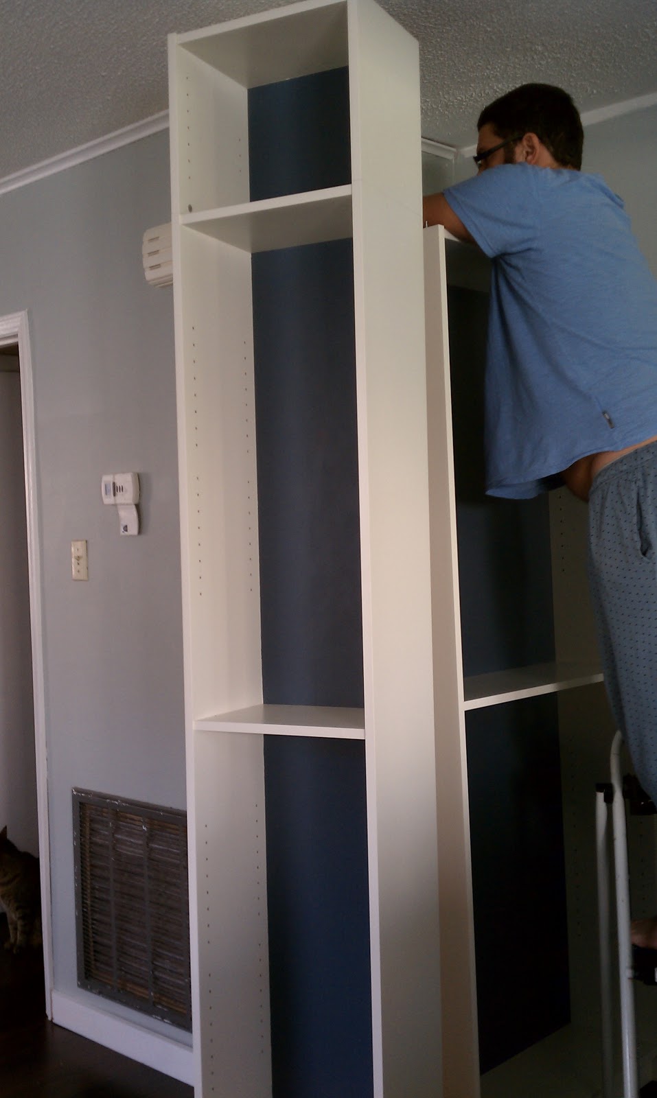 Nadia's DIY Projects Turn an IKEA Billy Bookcase into a Custom Builtin