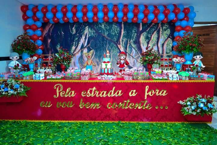 Luxo de Festa - Chapeuzinho vermelho um luxo de festa!!!