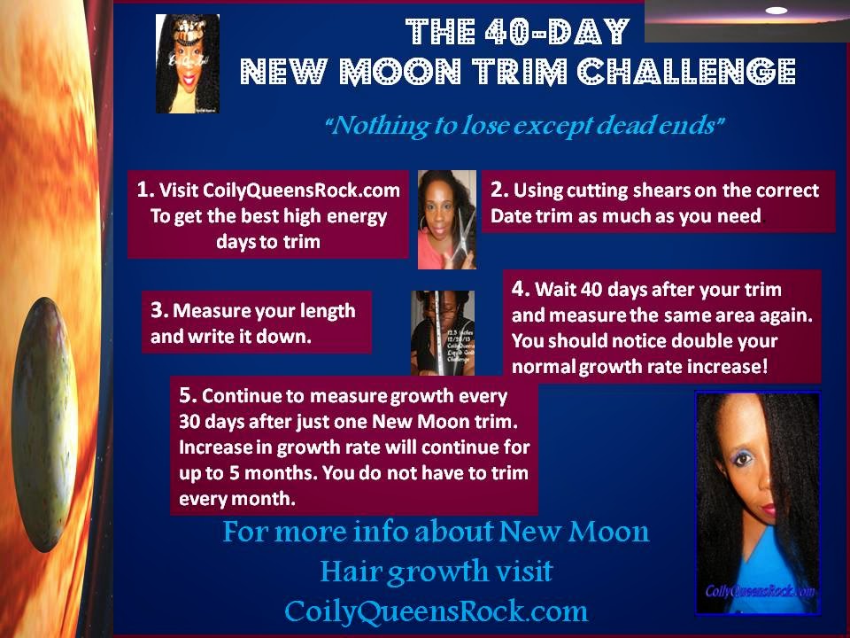 CoilyQueens™ Grow longer hair with New Moon Trims (March & April dates)