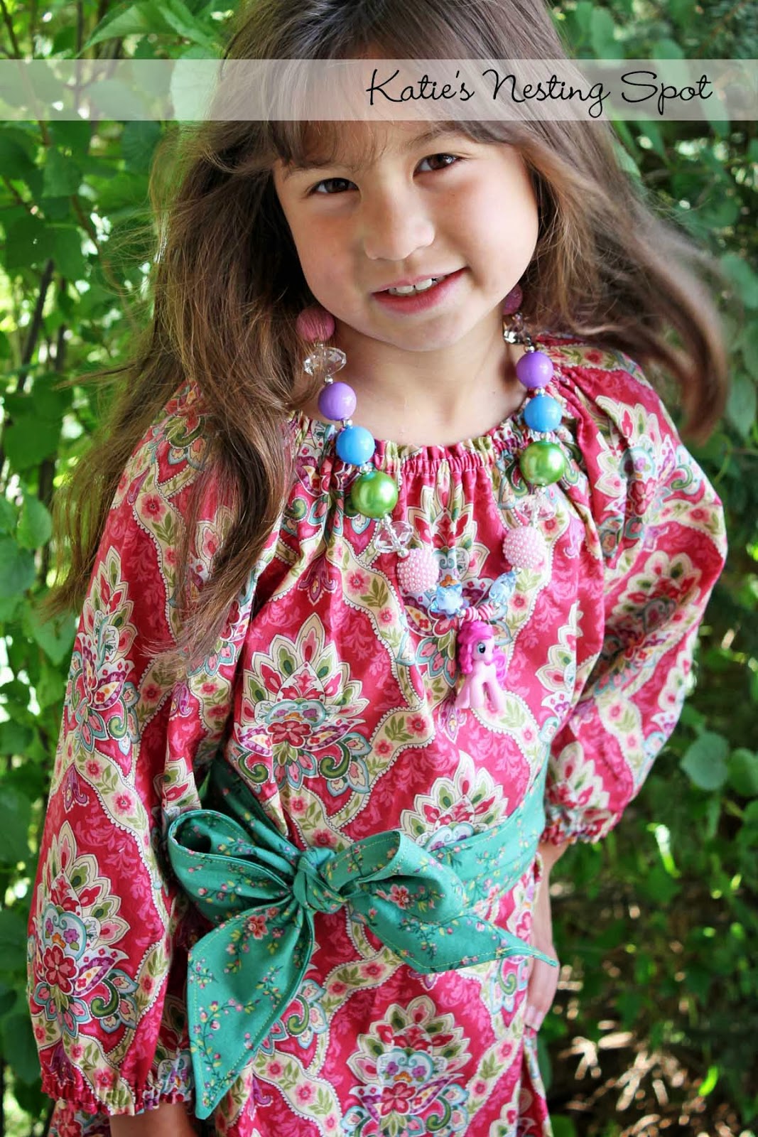 Katie's Nesting Spot A Sew Fierce Long Sleeve Peasant Dress