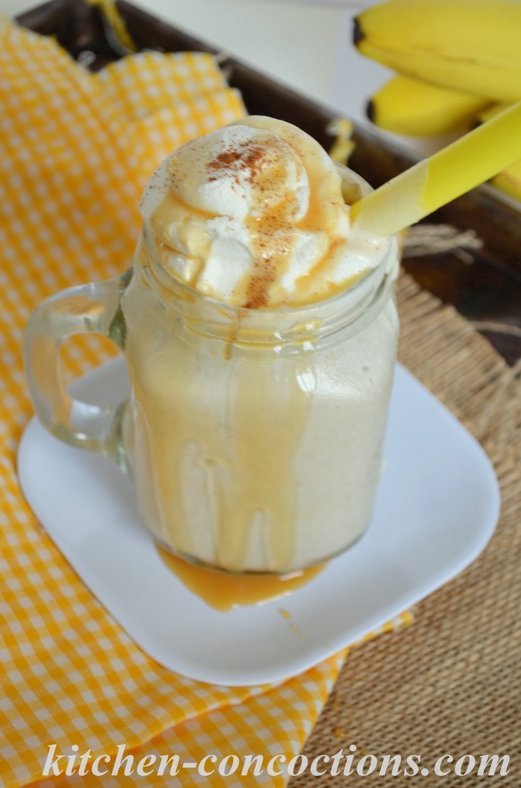 Bananas Foster Milkshake Kitchen Concoctions